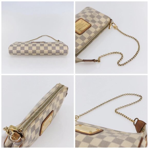 LOUIS VUITTON Damier Azur Eva Shoulder Bag 2way N55214 LV Auth 149303 - Picture 15 of 16